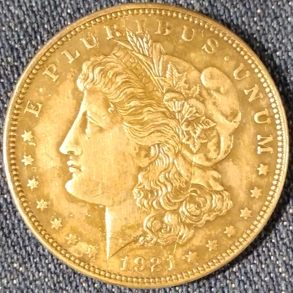 π²1921 P Morgan Silver Dollar,π₯ DDO, DDR, Multiple Die Cracks, Many Vamsπ - Picture 7 of 16